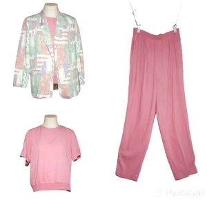Alfred Dunner 3 Piece Clothes Set Sz Petite 10